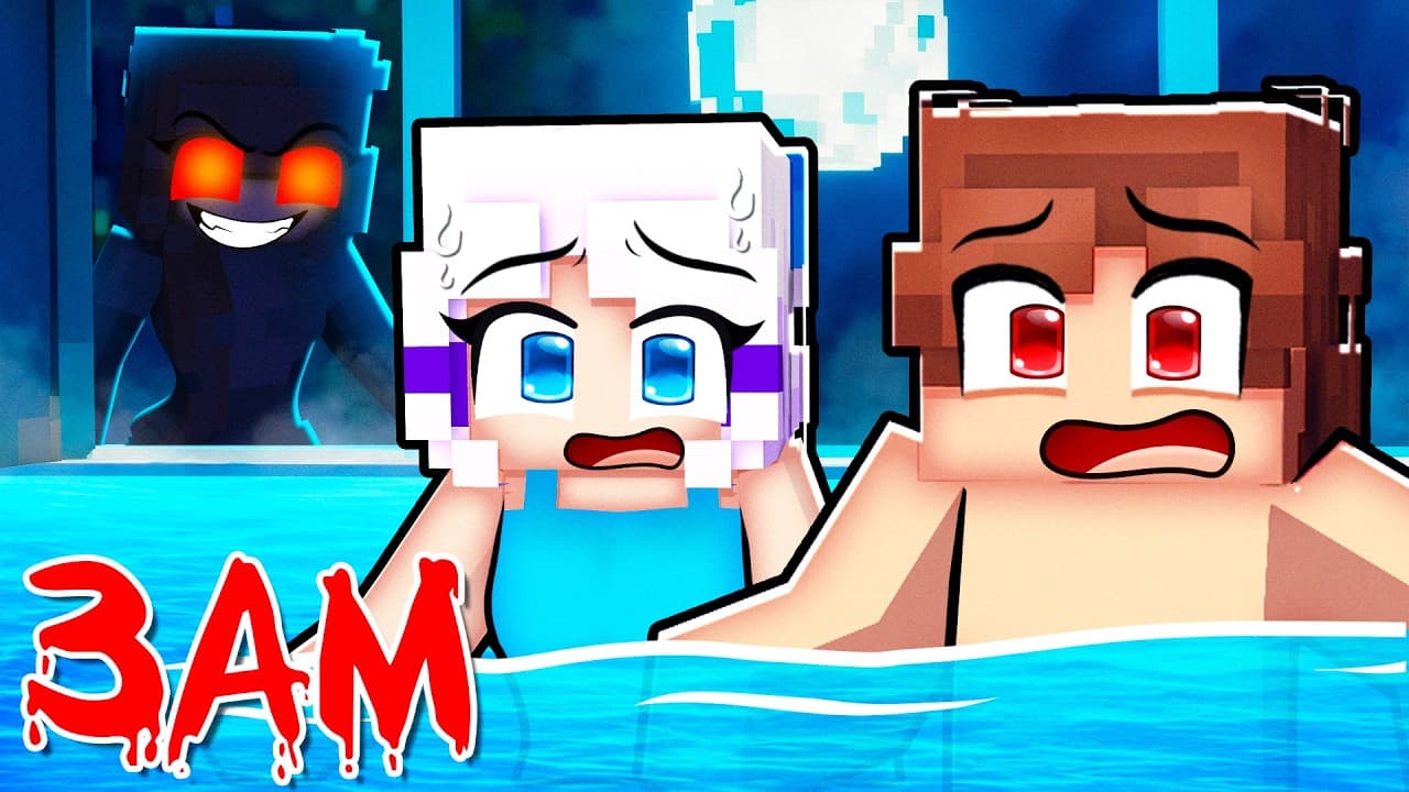 DO NOT GO SWIMMING AT 3AM In Minecraft...