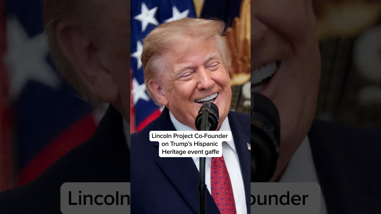 Lincoln Project Co-Founder on Trump's Hispanic Heritage event gaffe