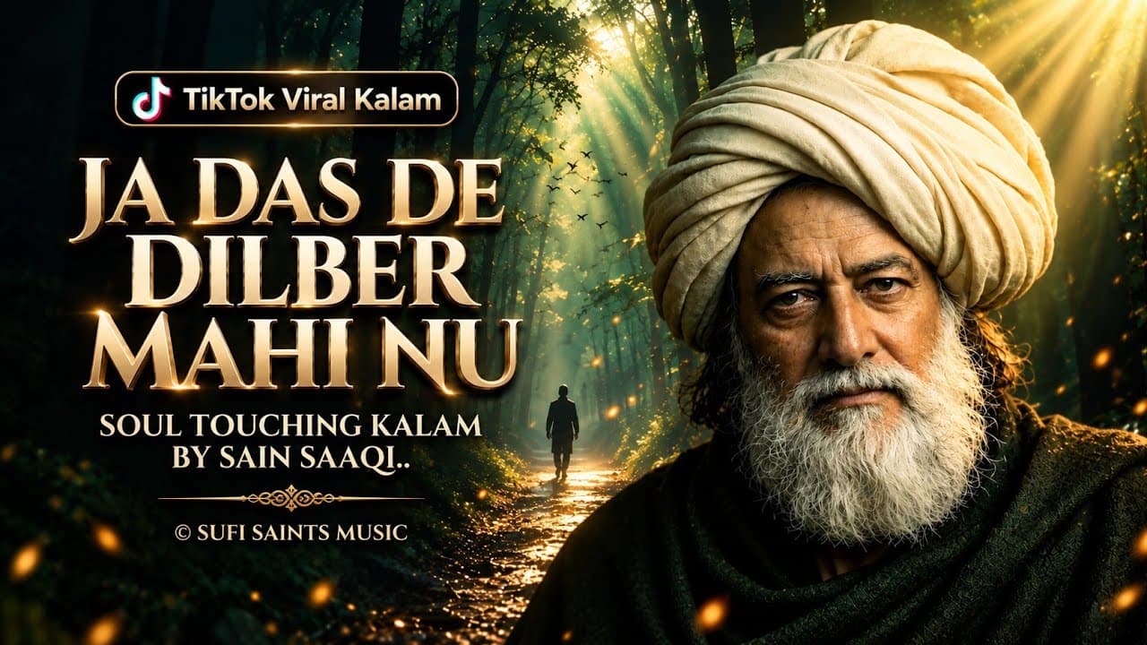 Ja Das De Dilber Mahi Nu | Soul-Stirring Kalam (Lyrical Video) | Sufi Saints Music - Sain Saaqi