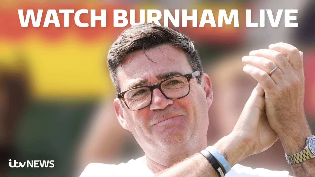 Watch LIVE - Andy Burnham's first major speech of leadership bid
