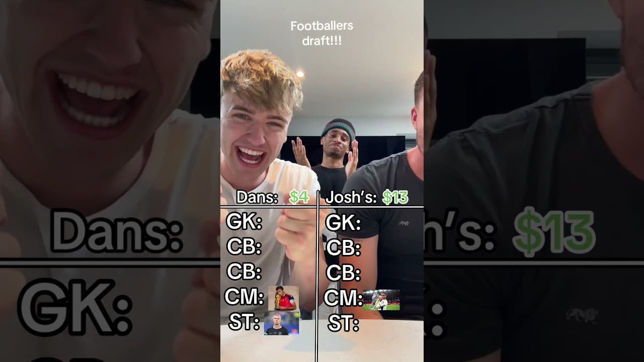 Footballers Draft!!! ⚽️ Who Wins? 😮💨🔥