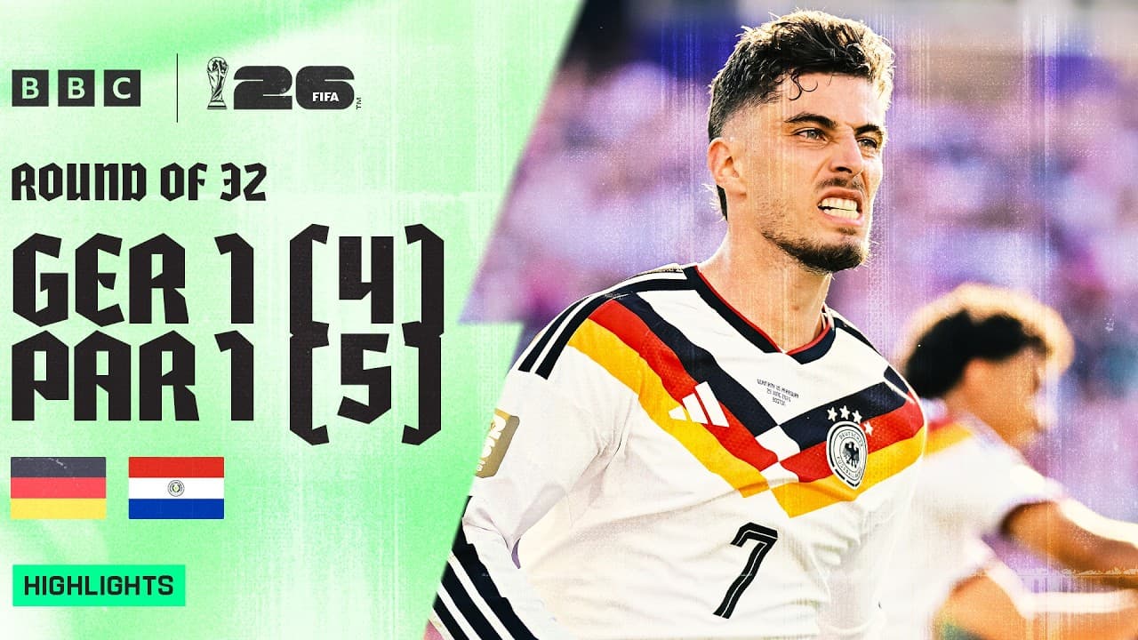 Germany 1-1 (4-5) Paraguay 🇩🇪🇵🇾 | 2026 FIFA World Cup Highlights | Round of 32