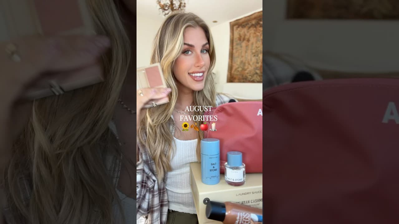 all the things I loved and reached for most in August* ๐งกโจ #monthlyfavorites #beautytips #makeup