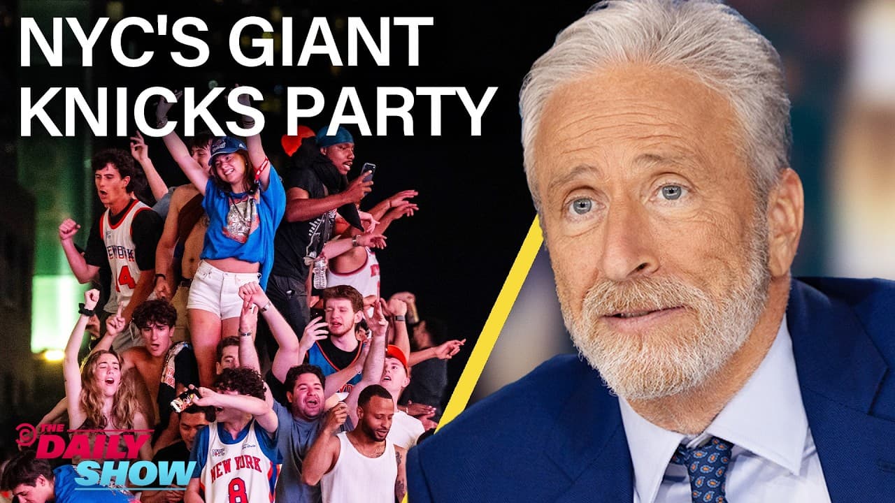 NYC's Joyous Knicks Victory Celebration vs. Trump's Joyless White House UFC Fight | The Daily Show