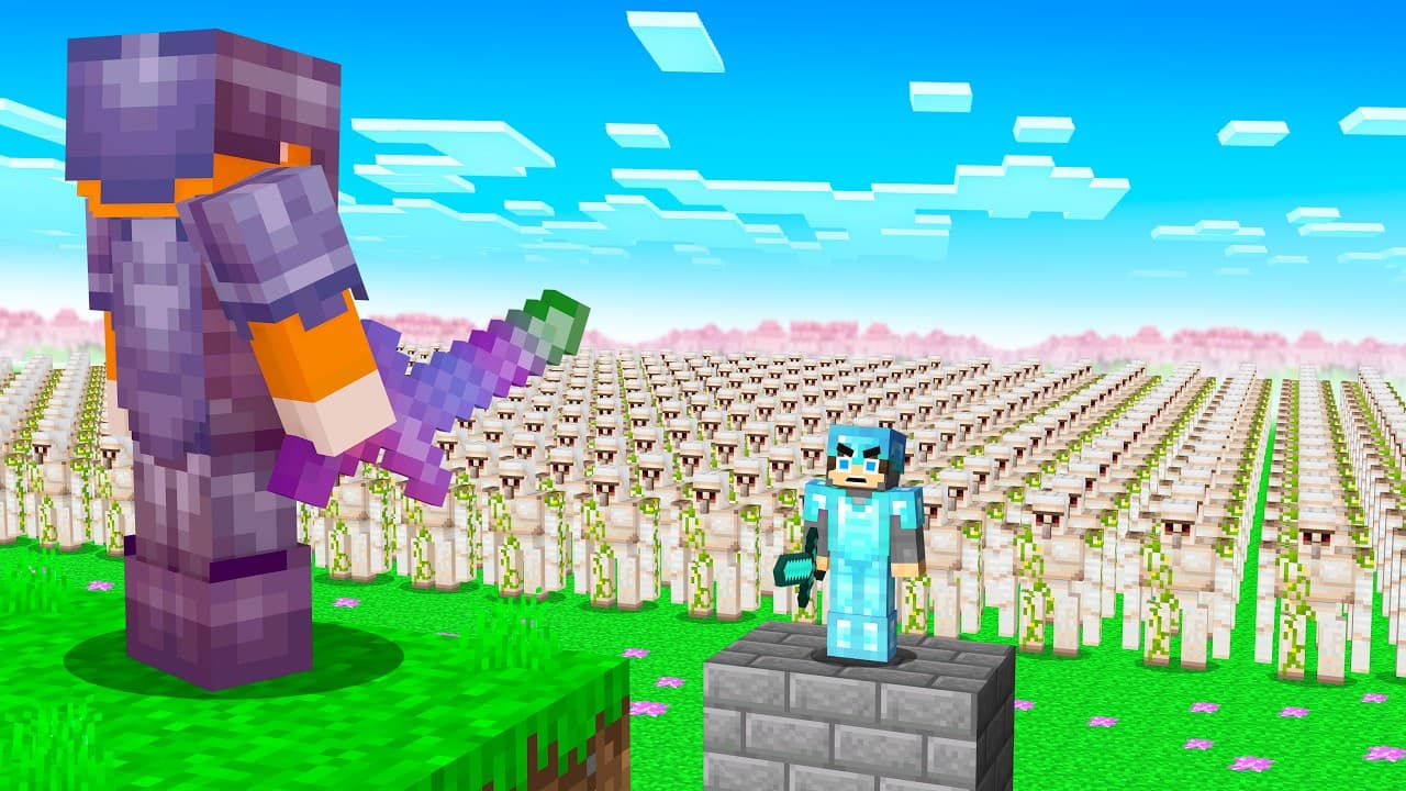 I Went To WAR in Minecraft Cherry Island