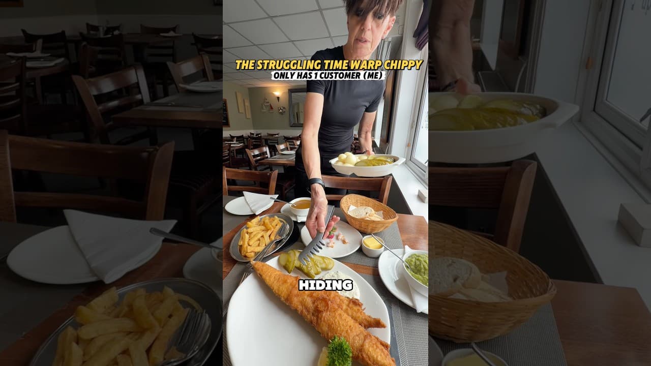 The chippy with only 1 customer (me) 😢