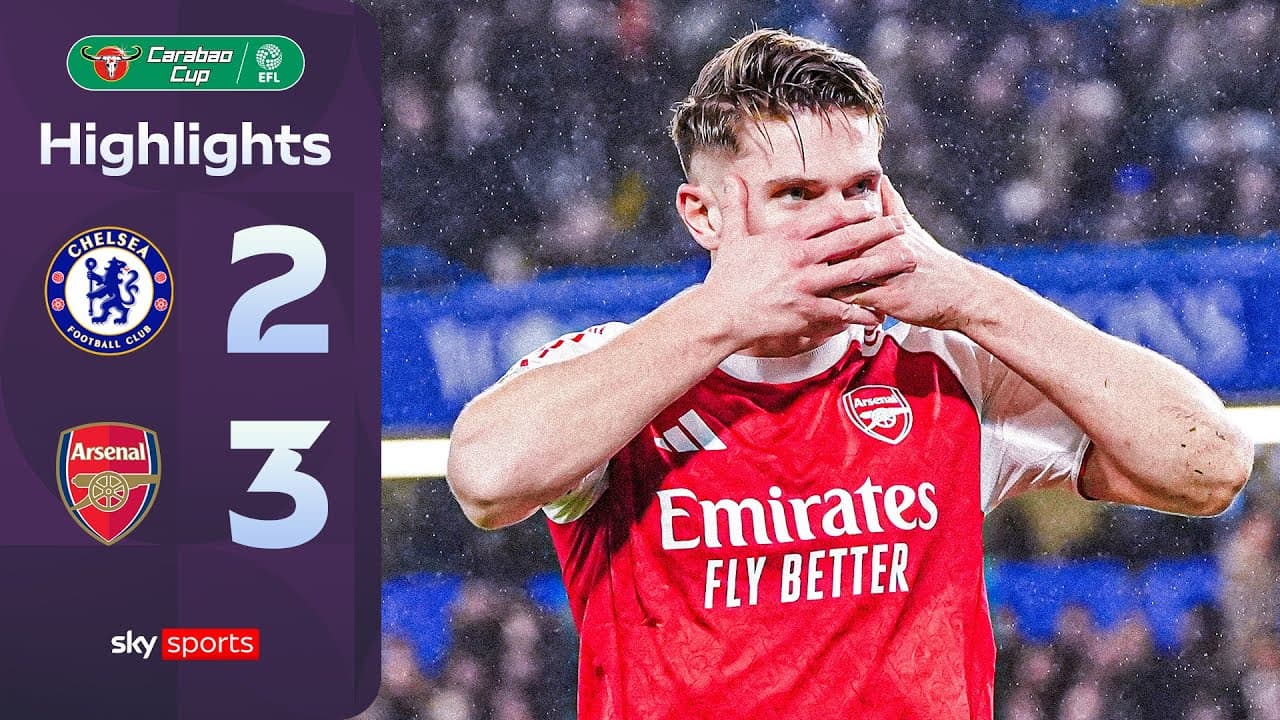 Gunners edge Carabao Cup semi-final first-leg 👀 | Chelsea 2-3 Arsenal Carabao Cup Highlights