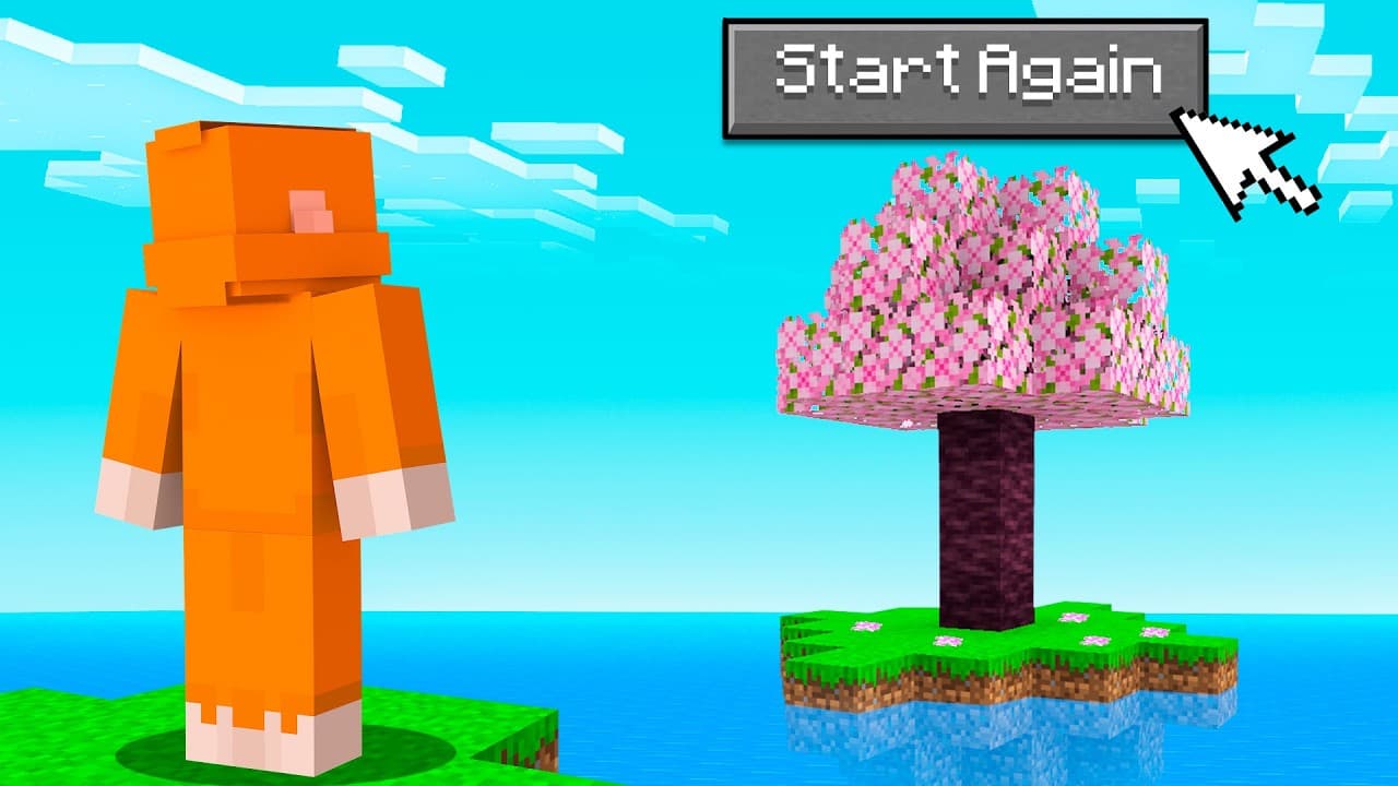 Starting Over in Minecraft Cherry Island