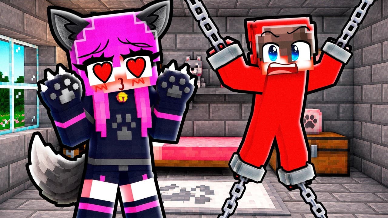KIDNAPPED By a WOLF GIRL in Minecraft!