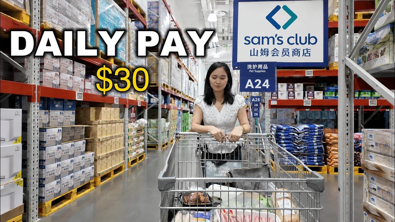 What 1 Day's Salary Buys in China 🇨🇳 | A Weekend Grocery Haul & Life in My 13㎡ Apartment