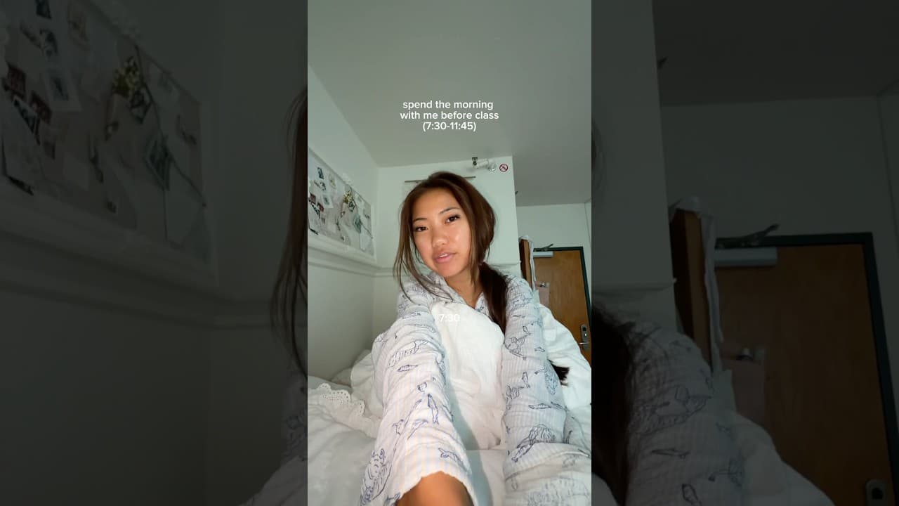 spend the morning with me before class! (with timestamps) ๐ค #morningvlog #collegelife #productive