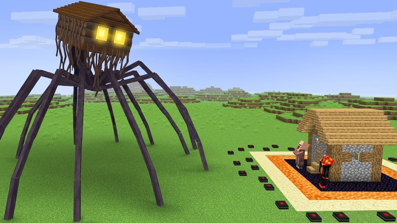 HOUSE HEAD vs. Security House Battle! - Minecraft