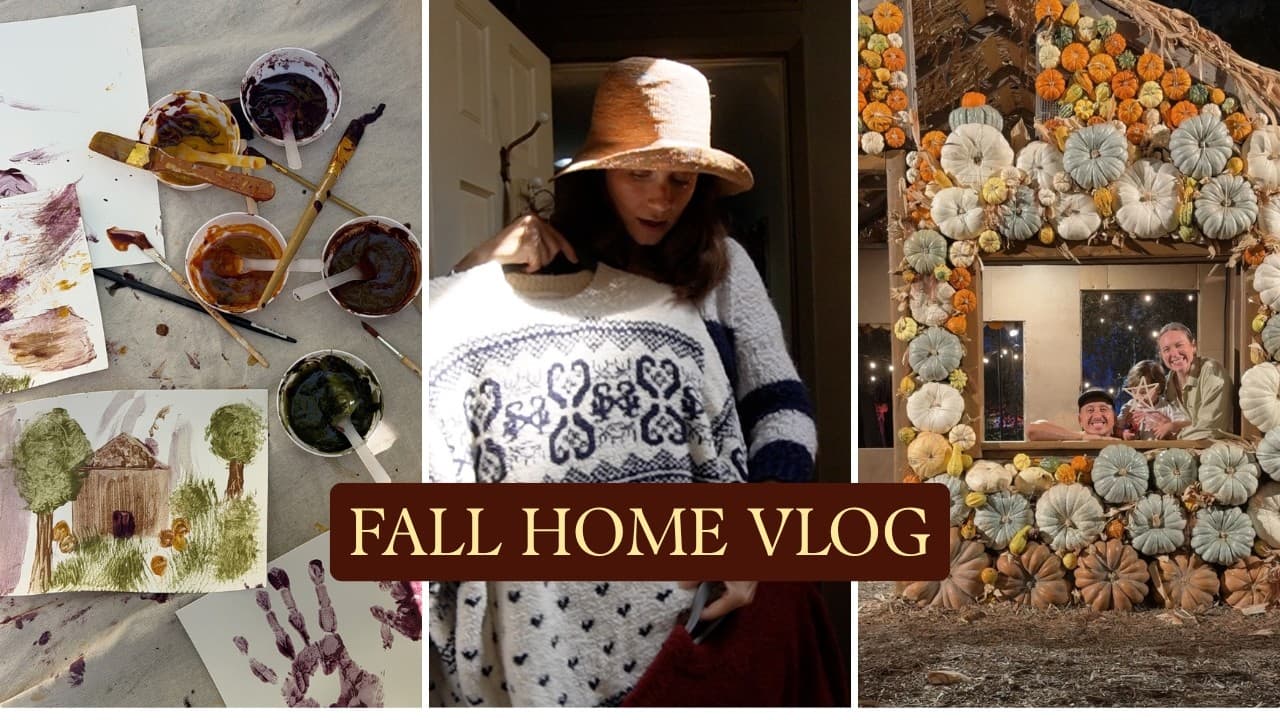 FALL HOME VLOG *painting DIYs, closet reset & harvest festival* | MaCenna Lee