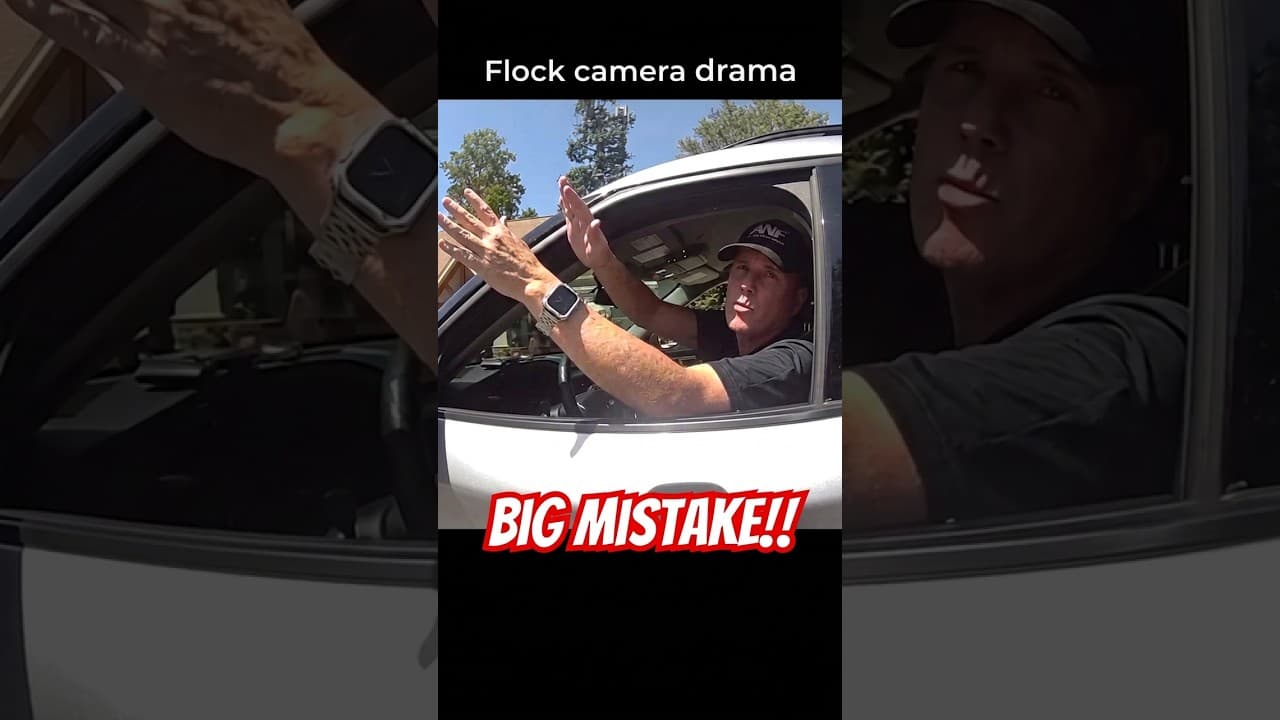 Flock Camera Installer Calls Police On Reporter 📸😤 #bodycam #flockcameras #cops