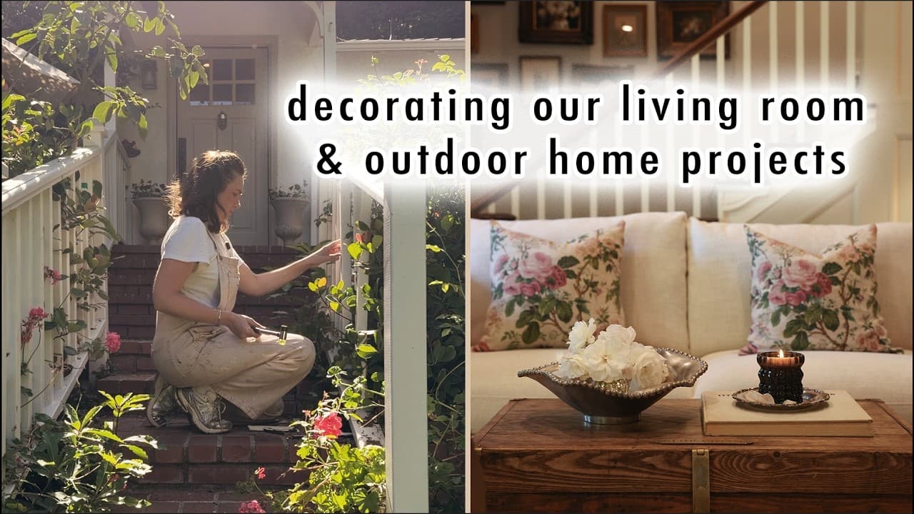 decorating our living room & outdoor home projects | MaCenna Lee