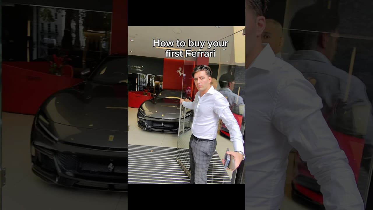 How to buy your first ferrari #socialexperiment #social #luxury #ferrari #buying