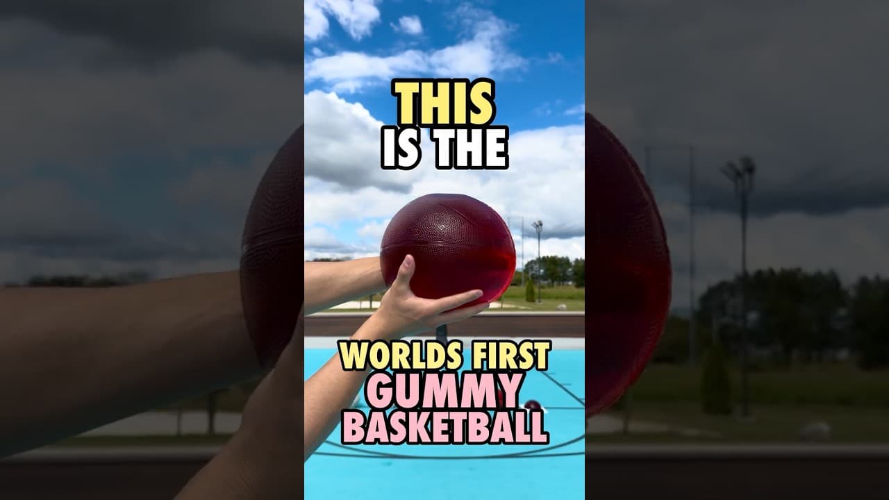 I Dunked the Words First Gummy Basketball! ๐ฌ๐