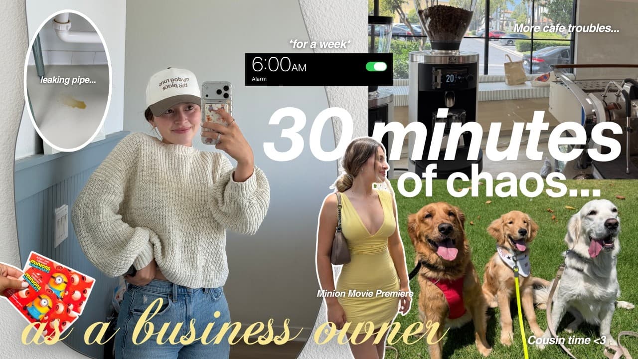 a WEEK IN MY LIFE as a new business owner (absolute chaos)