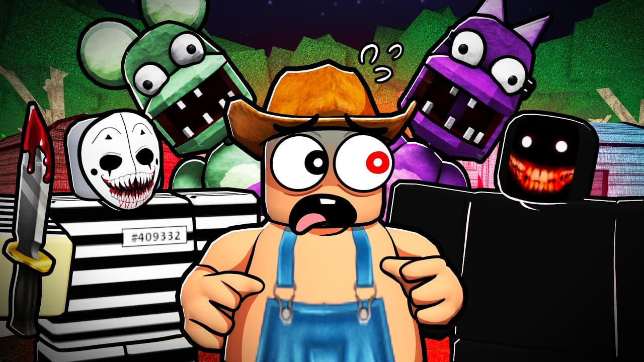 Playing Roblox CAMPING 1,2,3