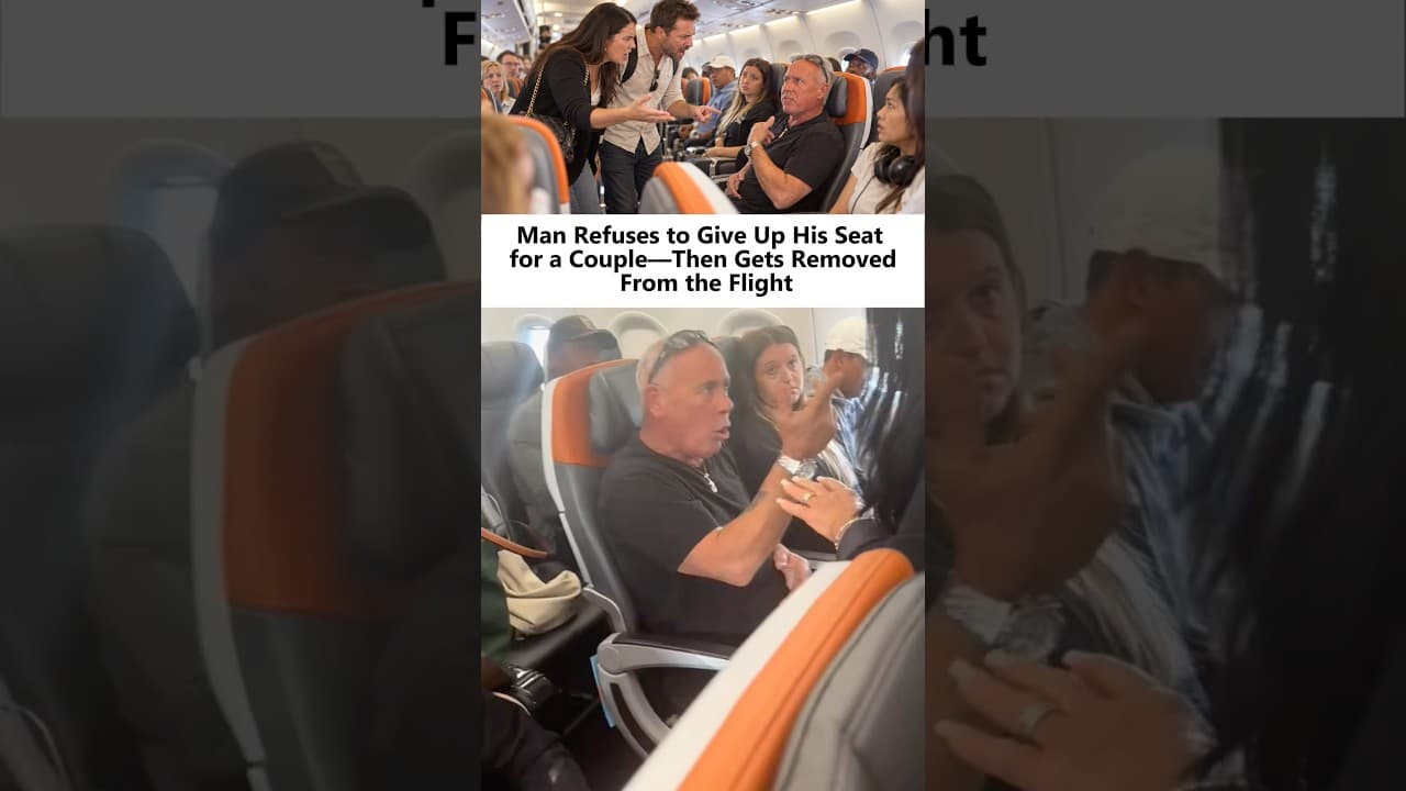 Man Refuses to Swap Airplane Seats With Couple and Gets Kicked Off Flight 😳