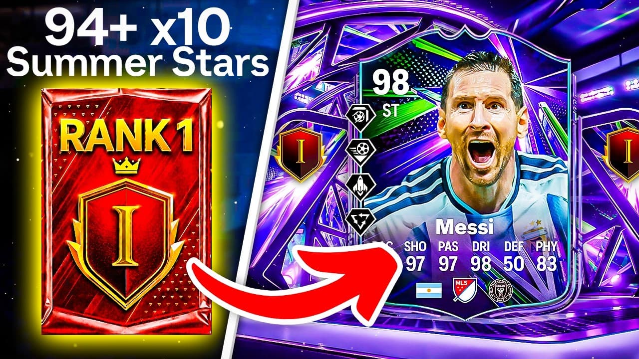 I PACKED MY FIRST 98 SUMMER STARS! 🔥 MY RANK 1 CHAMPS REWARDS - FC 26 Ultimate Team