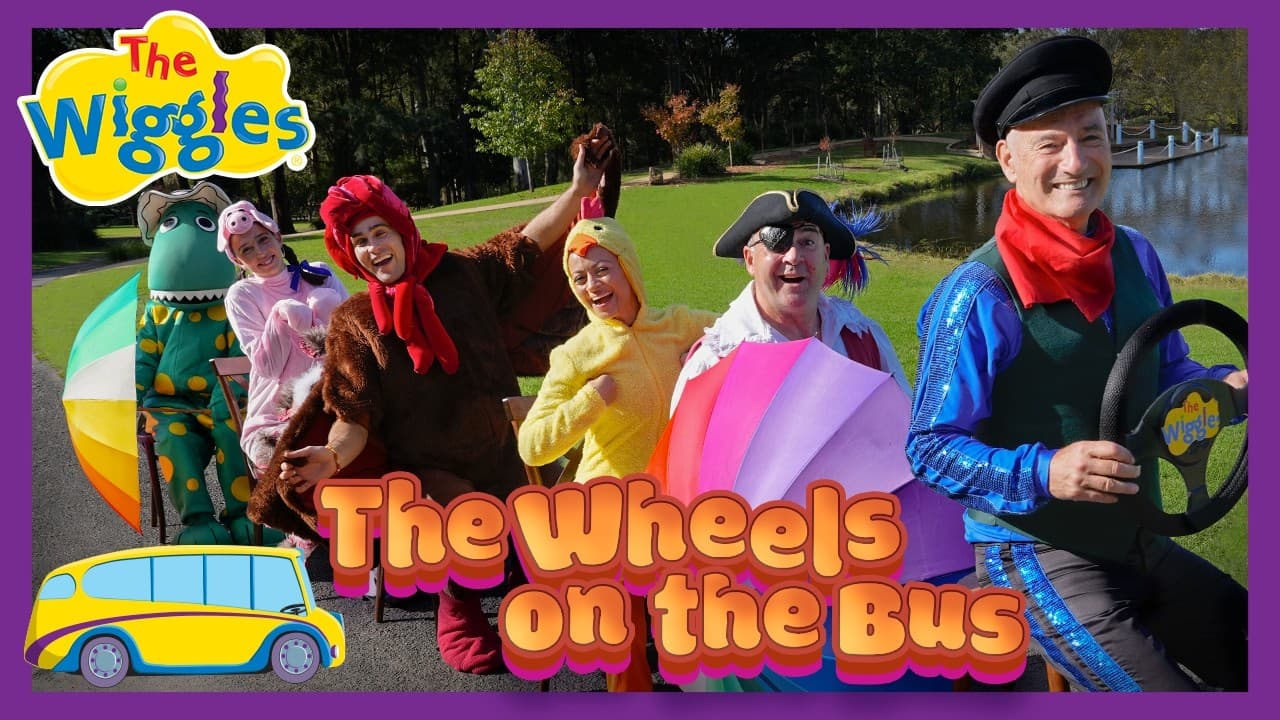 The Wheels on the Bus 🚌 Farm Animals 🐔 The Wiggles Nursery Rhyme for Kids