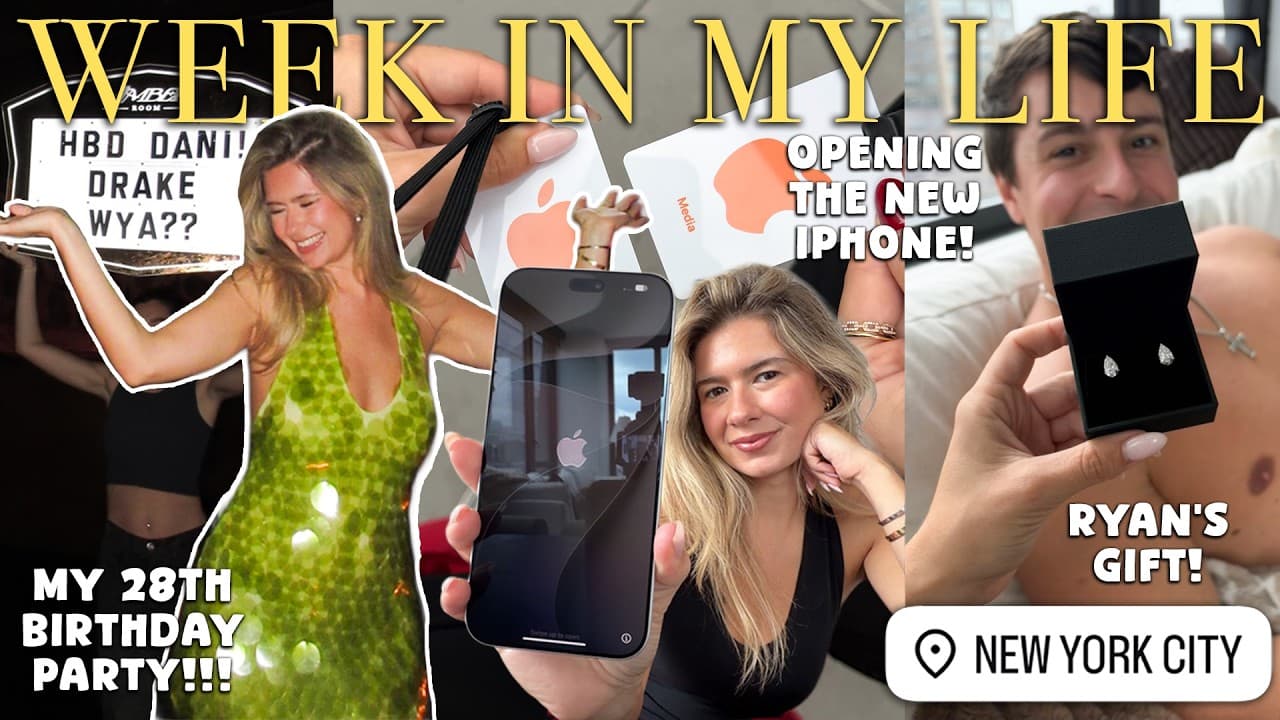 week in my life in NYC๐ฝ28th birthday, apt organization, what i got for my bday, iphone 18 pro