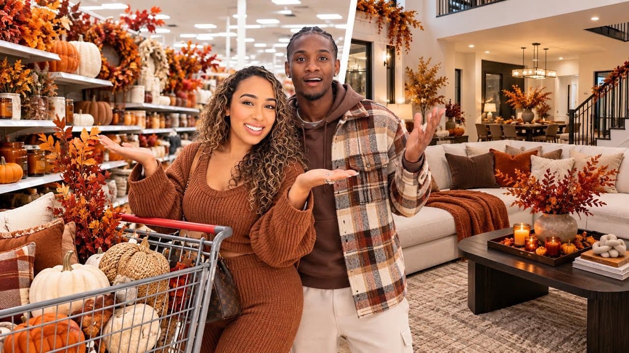 VLOG| Fall Decor Shopping + Decorating Our House For Fall!