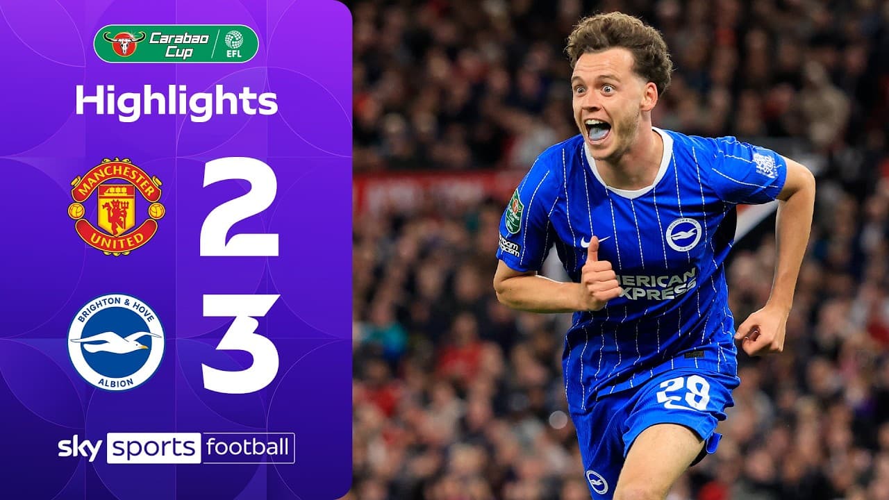 Man Utd collapse against Seagulls! | Manchester United 2-3 Brighton | Carabao Cup Highlights