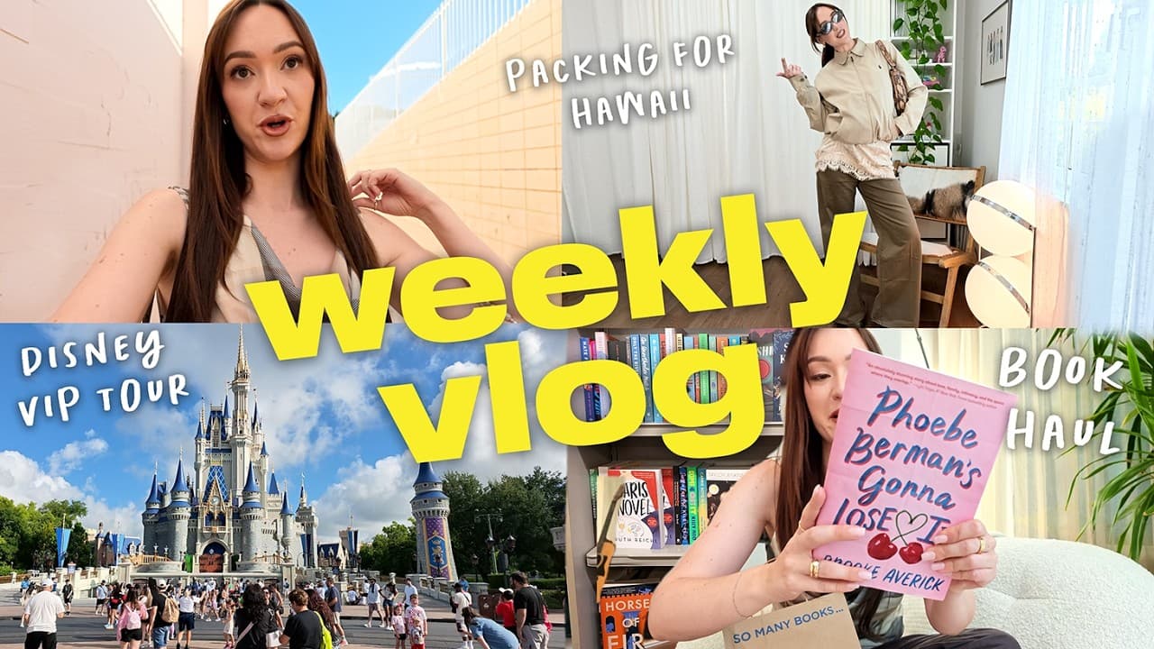 Weekly Vlog: Disney World, Book Haul, and Packing for Vacation!! 📹💞