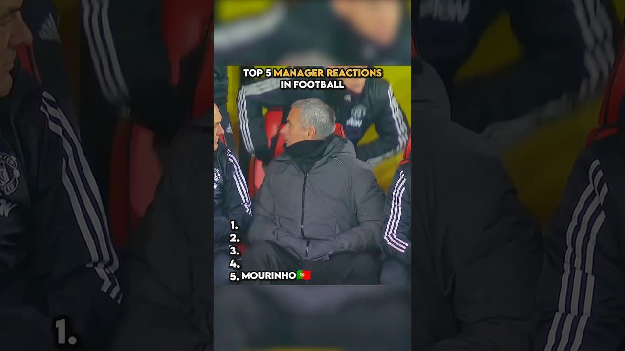 Top 5 manager reactions in football