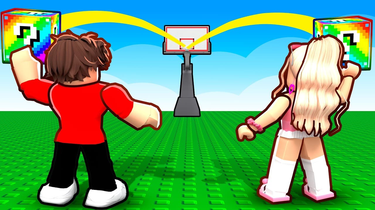 ROBLOX SHOOT A LUCKY BLOCK...