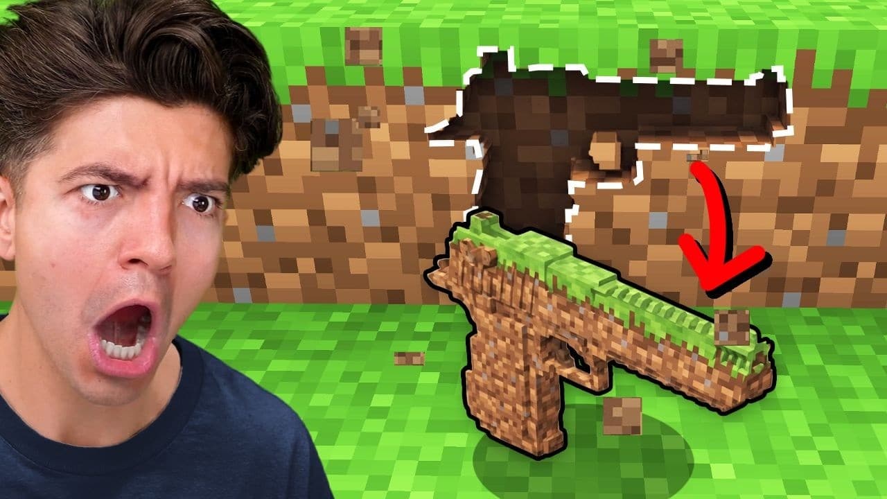 Can I Make GUNS From EVERY BLOCK In Minecraft!