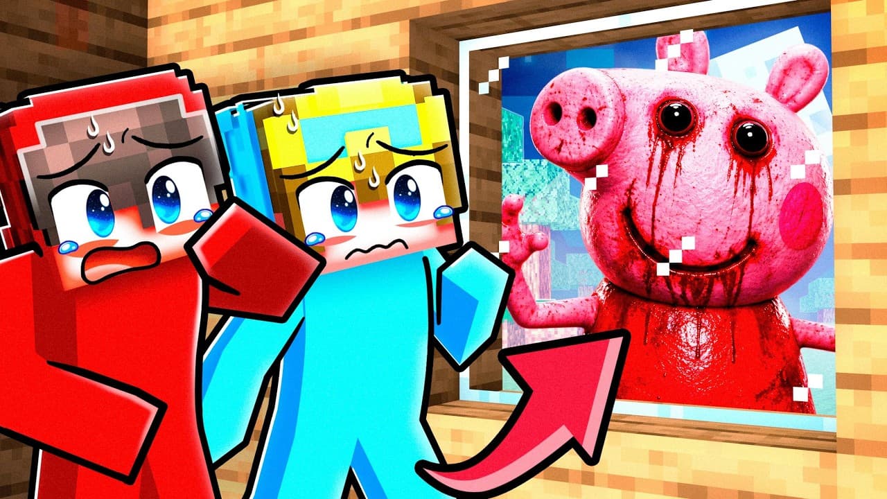 Surviving CURSED PEPPA PIG in Minecraft!