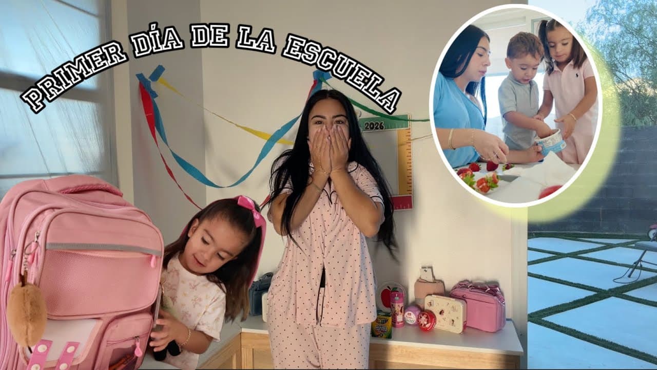 EL PRIMER DÍA DE LA ESCUELA 🥹 CATALINA & IZAEL 🚌✏️