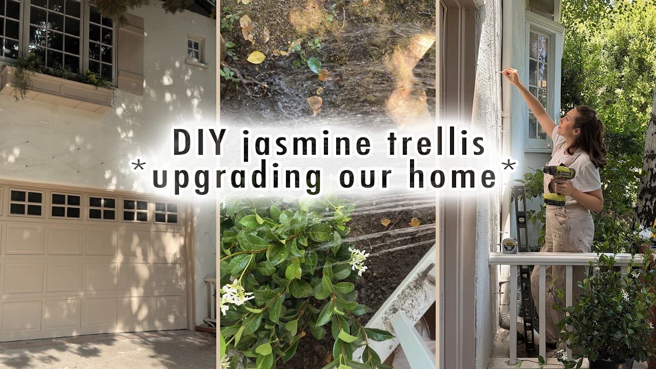 DIY jasmine trellis *upgrading our home* | MaCenna Lee