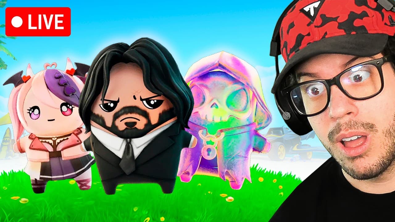 🔴 LIVE! - HUNTING NEW SPRITES, MY ICON SKIN is BACK and FNCS SKIN CUP in Fornite!