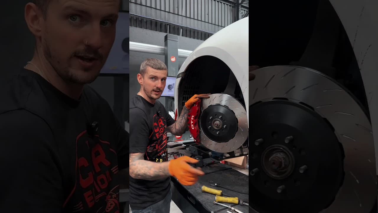 Nissan GTR in for some work before going to Nurburgring 🔥 #nissan #gtr #nürburgring #fyp #mechanic