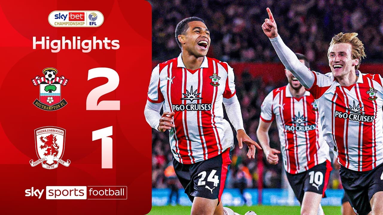 Charles sends Saints to Wembley AET! ๐ฅ | Southampton 2-1 Middlesbrough | EFL play-off highlights
