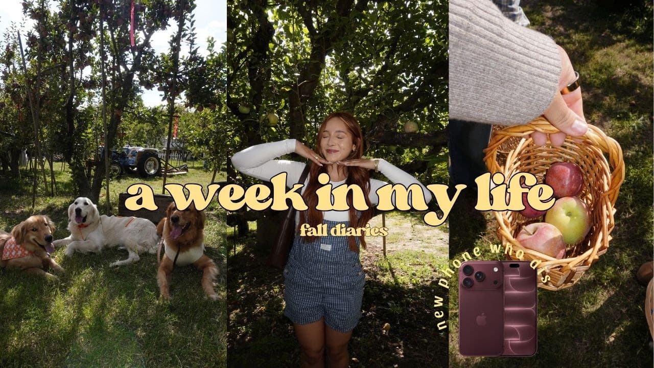 fall diaries week in my life | apple picking + getting out of bed