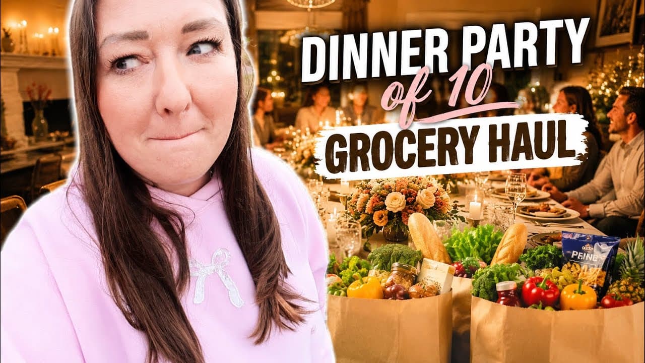 Huge Dinner Party Grocery Shopping & Haul!