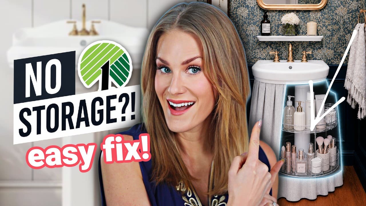5 EASY Fixes for SMALL Bathrooms ✨ Dollar Tree Budget!