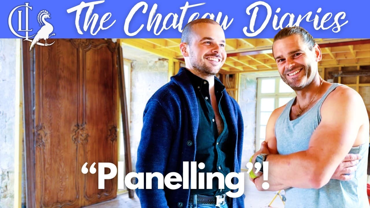 Placing the Historic Panelling in the Chateau’s New Grand Dining Room!