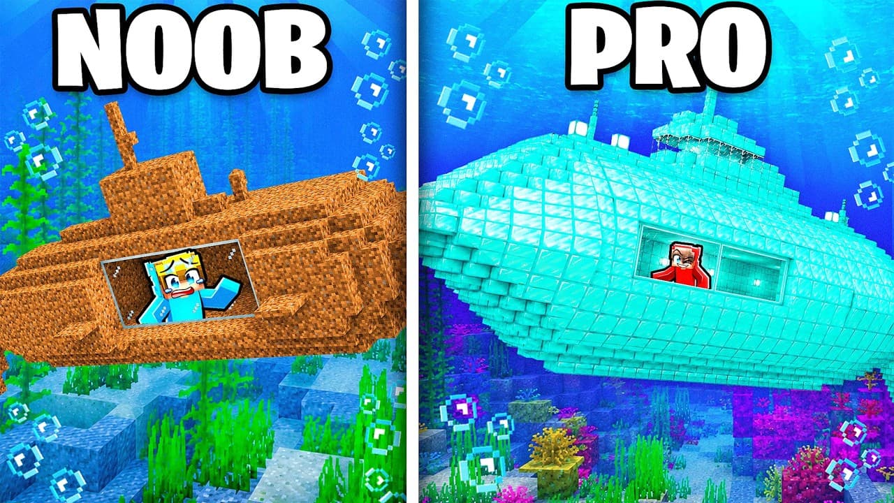 NOOB vs PRO: Strongest SUBMARINE Base!