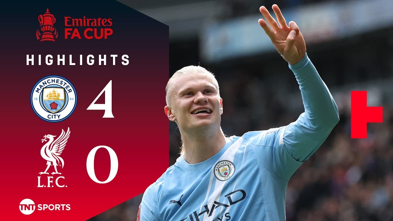 Haaland Hat-Trick Fires City To Wembley 🩵 | Man City 4-0 Liverpool | FA Cup Quarter-Final Highlights