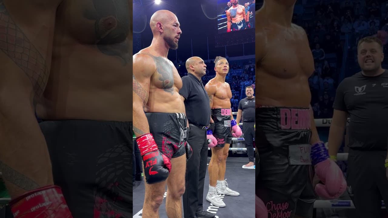 Andrew Tate vs Chase DeMoor decision 🏆 #boxing #highlights #misfitsboxing