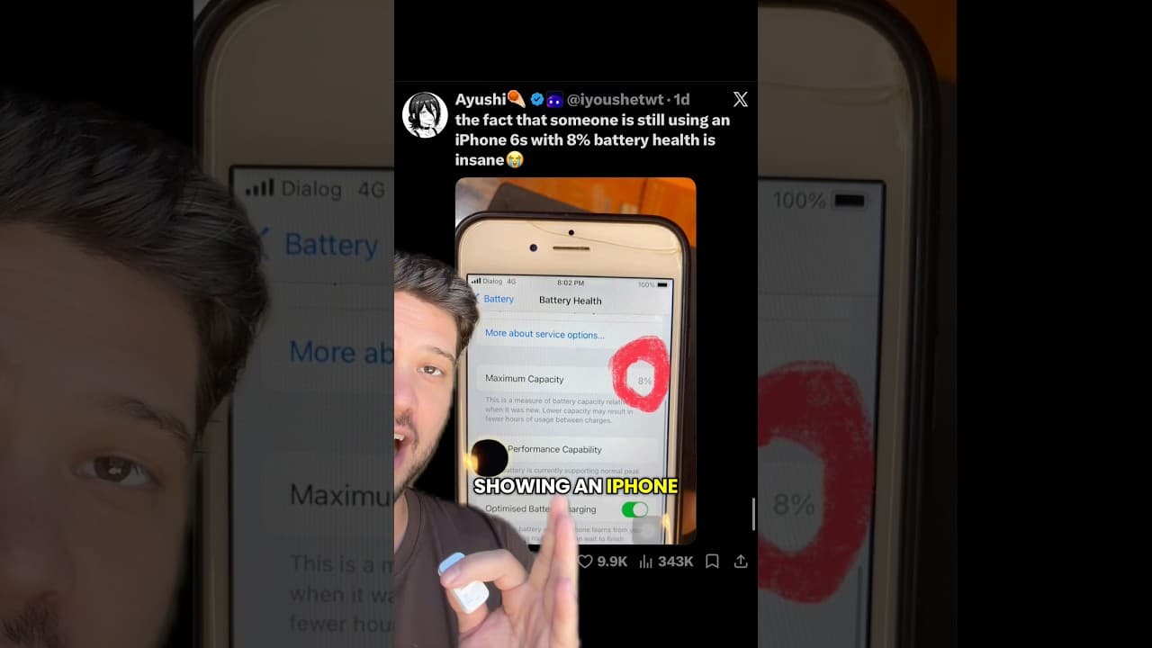 This iPhone has a serious problem #tech #apple #iphone