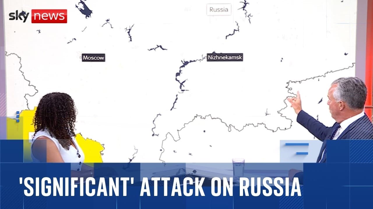 Ukraine making Russia 'pay highest possible price' - as Kyiv launches 'massive' drone attack