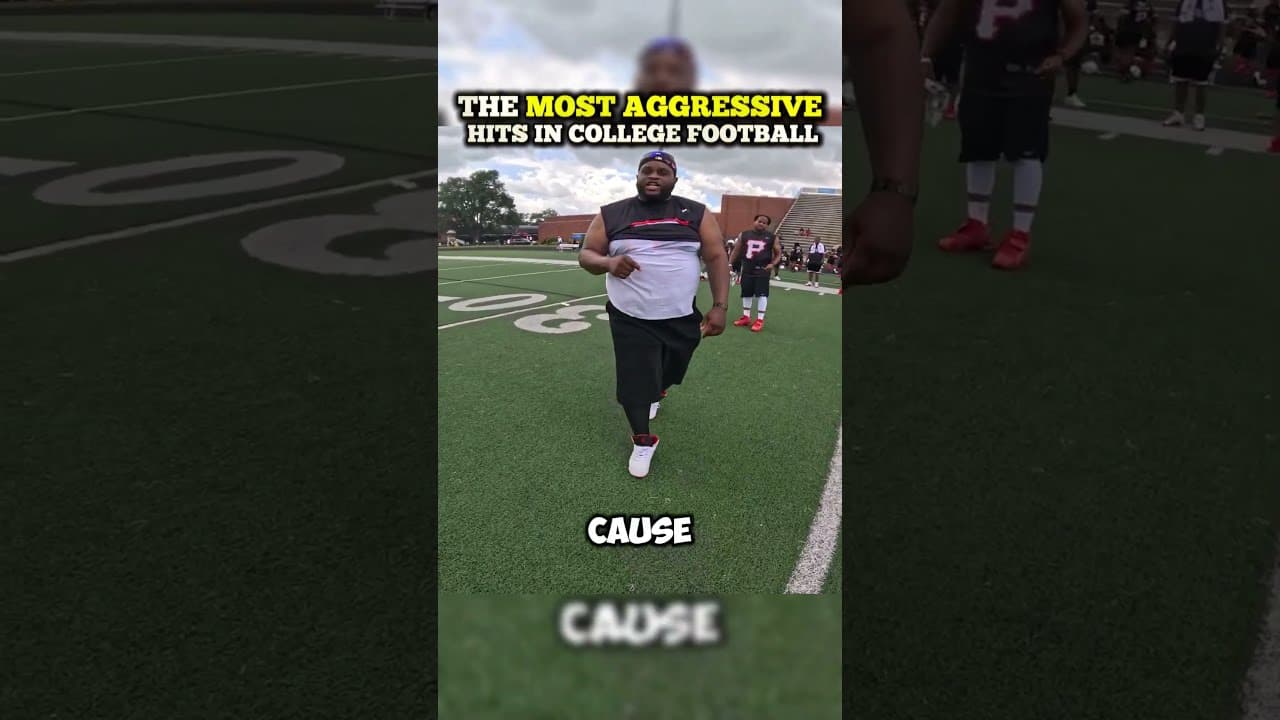 The MOST AGGRESSIVE Hits In College Football
