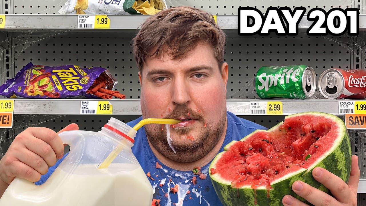 Eat Everything In A Grocery Store, Win $1,000,000 YouTube thumbnail